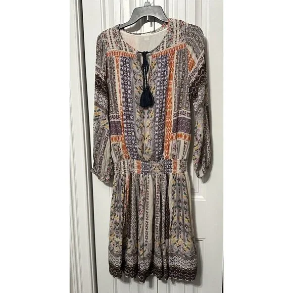 Sundance | Dresses | Sundance Dress Womens Small Nouveau Nomad Bohemian  Smocked Drop Waist Western | Poshmark